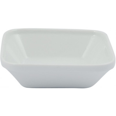 Set 6 Pocillo Cuadrado 200Ml Porcelana Blanco | Hotel
