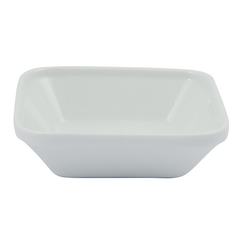 Set 6 Pocillo Cuadrado 200Ml Porcelana Blanco | Hotel