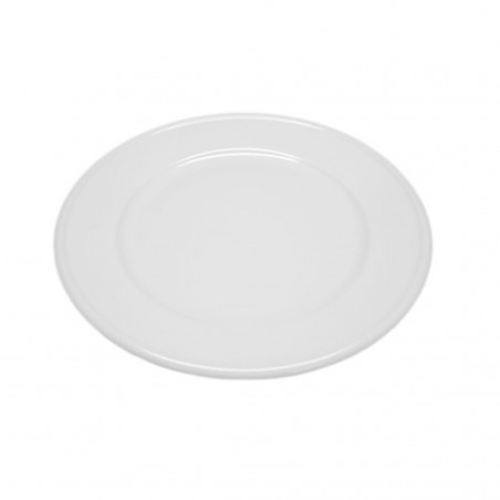 Set 6 Plato Princ Redondo 22,5Cm Porcelana Blanco | Hotel