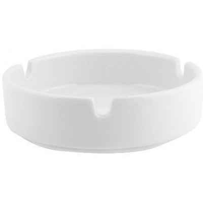 Set 6 Cenicero Redondo 10Cm Porcelana Blanco | Castello