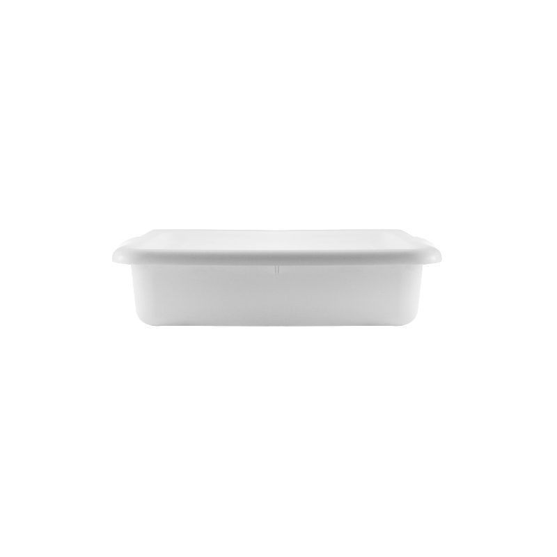 Caja Multiuso Rectangular En Polietileno Blanco | Tablecraft