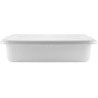 Caja Multiuso Rectangular En Polietileno Blanco | Tablecraft
