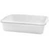 Caja Multiuso Rectangular En Polietileno Blanco | Tablecraft