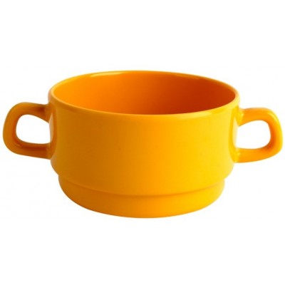 Set 6 Taza Consome 250Ml Melamina Amarillo | Art | Steward
