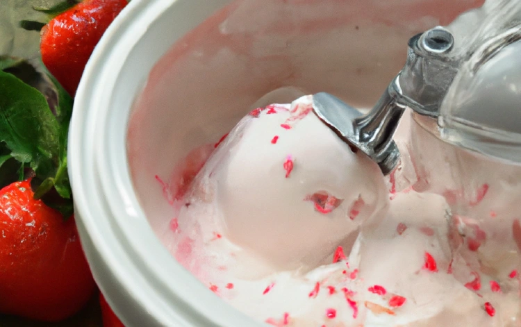 Bloc de recetas: Helado de fresas en heladera con compresor